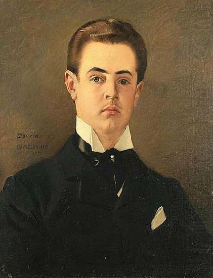 Vaclav Brozik A Portrait of the Artist Son, Maurice